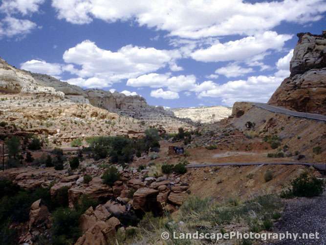 Entry to Calf Creek Recreation Area